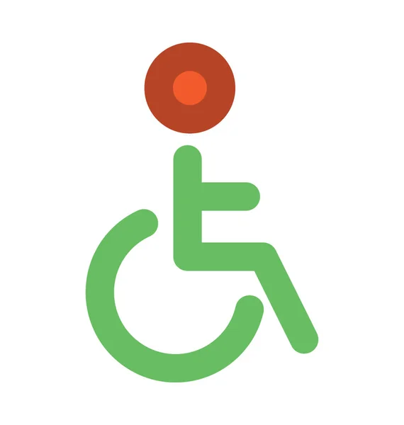 Disabled Bold Vector Icon — Stock Vector