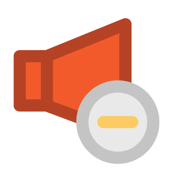 Csökken Kötet Lapos Vector Icon