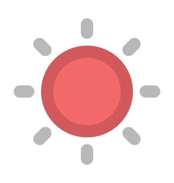 Сонце Вектор Плоскої Значок — стоковий вектор