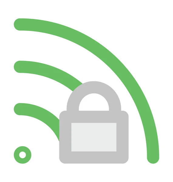Εικονίδιο Bold Διάνυσμα Ασφαλείας Wifi — Διανυσματικό Αρχείο