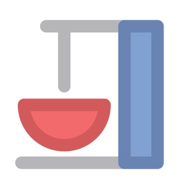 Kahve makinesi düz vektör simgesi