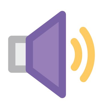 Ses ayarı düz vektör simgesi