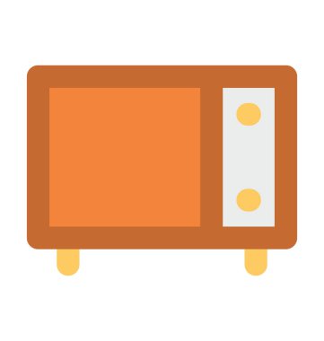 fırın düz vektör simgesi