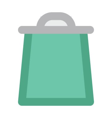 alışveriş poşeti düz vektör simgesi
