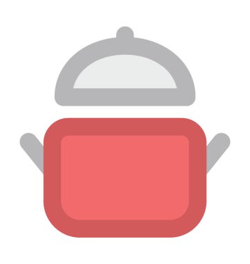 Ot Düz Vektörü Simgesi Pişiriliyor