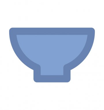 Bowl Düz Vektör Simgesi