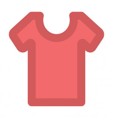 Gömlek düz vektör simgesi