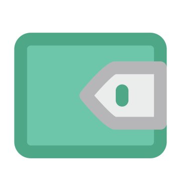 Cüzdan Düz Vektör Simgesi