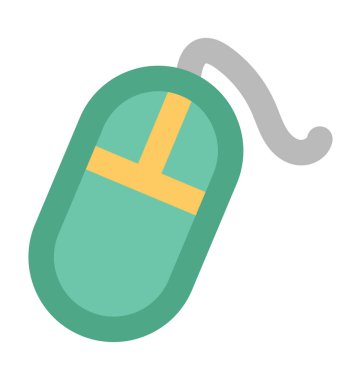 Bilgisayar fare düz vektör simgesi