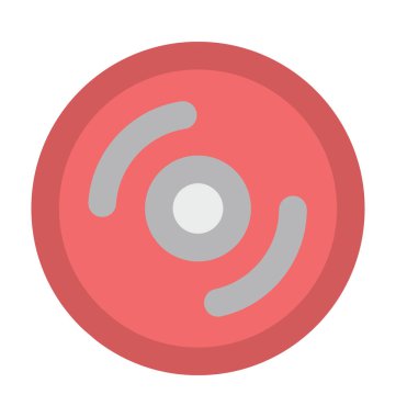 CD düz vektör simgesi