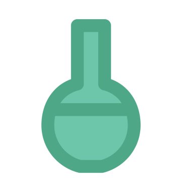 Laboratuvar şişesi düz vektör simgesi