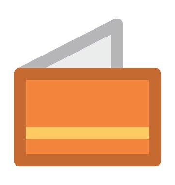 Cüzdan Düz Vektör Simgesi