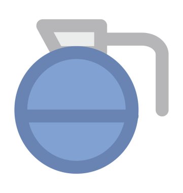 Sürahi düz vektör simgesi