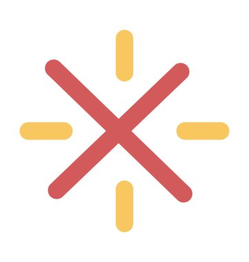 Buz Crystal düz vektör simgesi