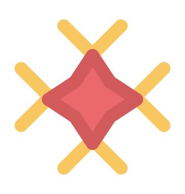 Kar Flats düz vektör simgesi