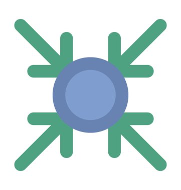 Kar tanesi düz vektör simgesi