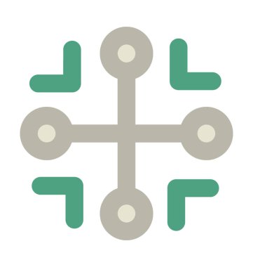 Buz Crystal düz vektör simgesi