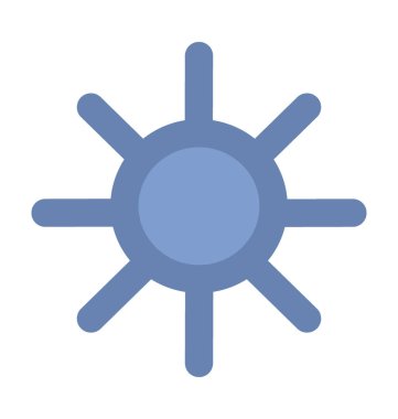 Kış pul düz vektör simgesi