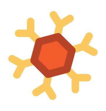 Crystal pul düz vektör simgesi