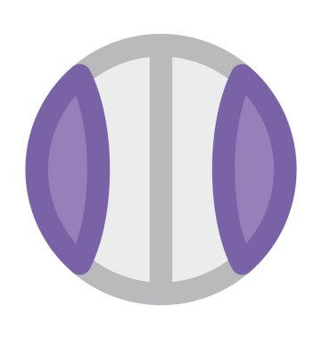 Beyzbol düz vektör simgesi