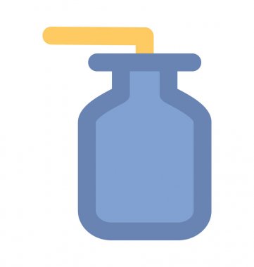 Su Şişesi düz vektör simgesi