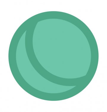 Top düz vektör simgesi