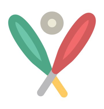 Raketleri düz vektör simgesi