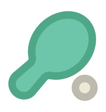 Masa Tenisi düz vektör simgesi