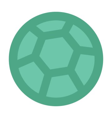futbol düz vektör simgesi