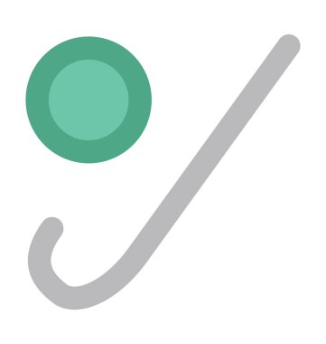 Buz hokeyi düz vektör simgesi