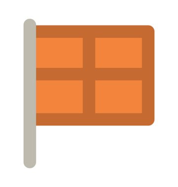 Bayrak Düz Vektör Simgesi