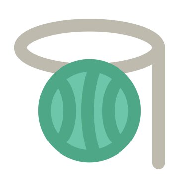 Basketbol Stand düz vektör simgesi