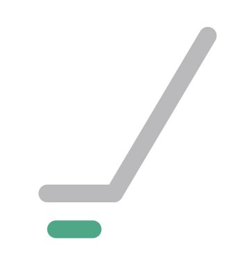 Buz hokeyi düz vektör simgesi