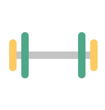 dambıl düz vektör simgesi