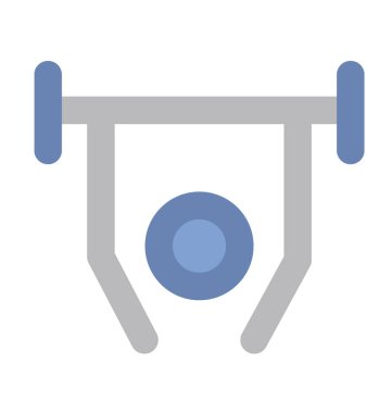 halterci düz vektör simgesi