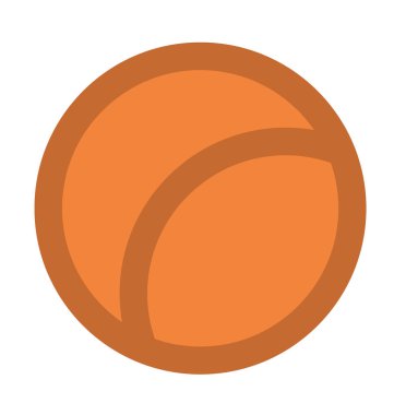 Top düz vektör simgesi