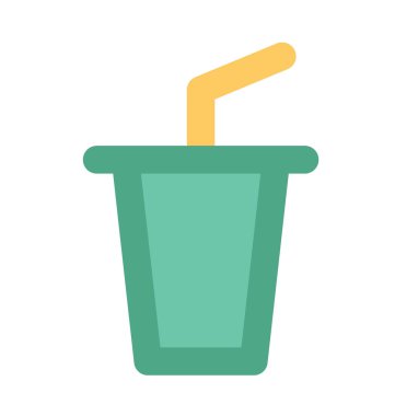 Suyu Kupası düz vektör simgesi