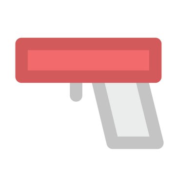 Tabanca düz vektör simgesi