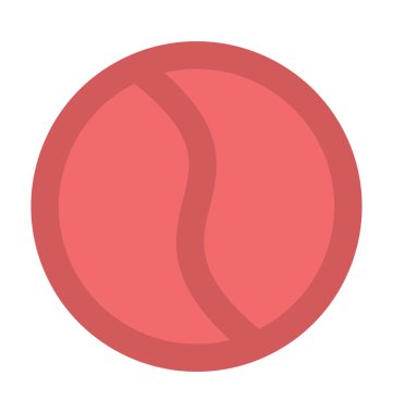 Top düz vektör simgesi