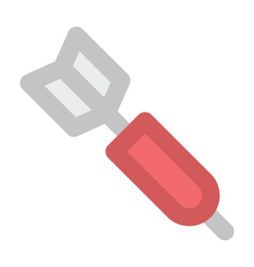 Düz dart simge vektör