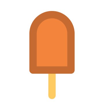 Buz Pop düz vektör simgesi