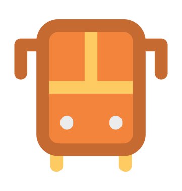 Otobüs Düz Vektör Simgesi