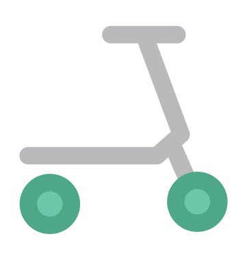 Döngüsü düz vektör simgesi