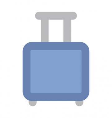 Bagaj düz vektör simgesi