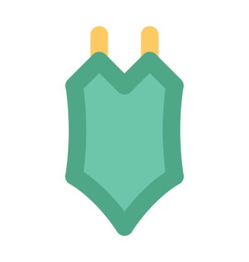 Bikini düz vektör simgesi