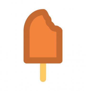 Buz Pop düz vektör simgesi