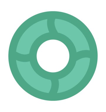 Lifering düz vektör simgesi