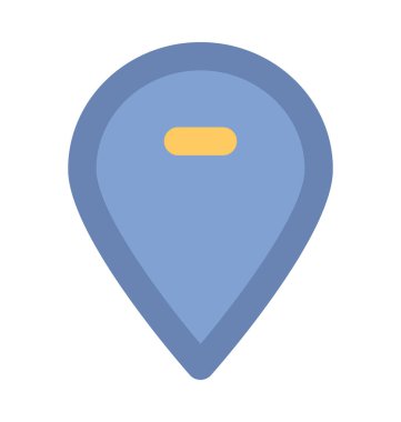 harita pin düz vektör simgesi