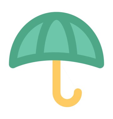 Şemsiye Düz Vektör Simgesi