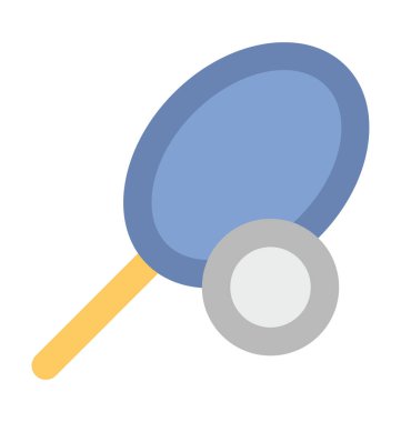 Tenis düz vektör simgesi